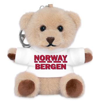 Bergen Nordic Bold Crest - Teddy Schlüsselanhänger - Weiß - Vorne