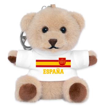 SPANIEN SPAIN España EUROPA SPANISCHE SPORT FAN - Teddy Schlüsselanhänger - Weiß - Vorne