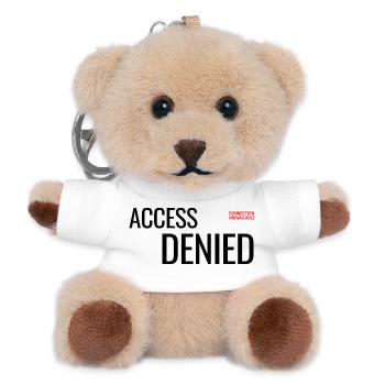 Access Denied Minimalist Typography Streetwear - Teddy Keyring - white - Front