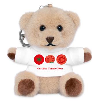 Maman Tomate Certifiée - Porte-clés ourson - blanc - Devant