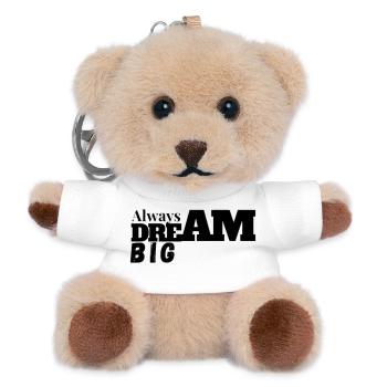 Bold Dream Big Typography Tee - Teddy Schlüsselanhänger - Weiß - Vorne