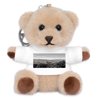City panorama with mountains - Teddy Keyring - white - Front