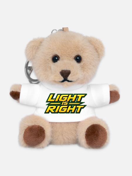 Light is right - Porte-clés ourson - blanc