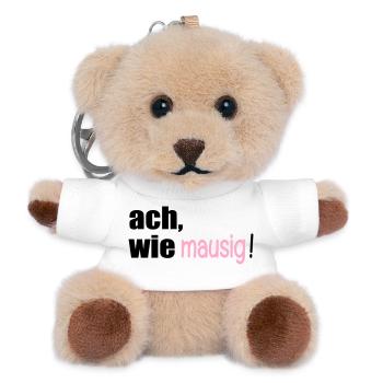 MAUSIGE SPRÜCHE - Teddy Schlüsselanhänger - Weiß - Vorne