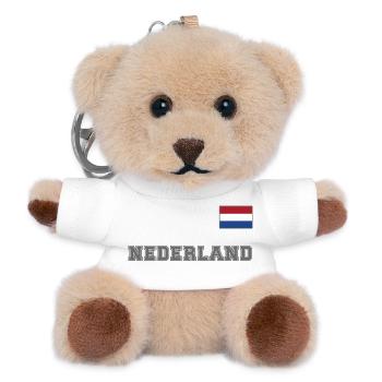 Niederlande Trikot Look - Holland – NEDERLAND - Teddy Schlüsselanhänger - Weiß - Vorne