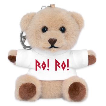 Ruhe! Ruhe! – Norwegischer Wikinger - Teddy Schlüsselanhänger - Weiß - Vorne