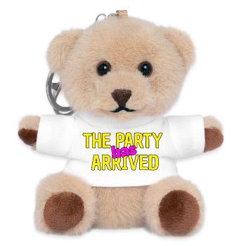 THE PARTY HAS ARRIVED, CAN GO MOUSE - Teddy Keyring - white - Front