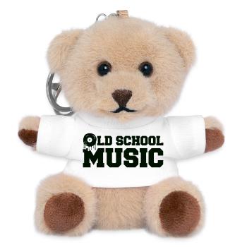 Old School Music Graffiti - Teddy Schlüsselanhänger - Weiß - Vorne