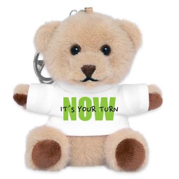 NOW – It´s your turn - Teddy Schlüsselanhänger - Weiß - Vorne