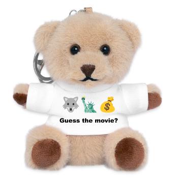Wolf Freedom and Profit – rate mal, was ist der Film? - Teddy Schlüsselanhänger - Weiß - Vorne