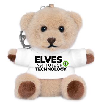 Elfen-Technik-Institut Logo - Teddy Schlüsselanhänger - Weiß - Vorne