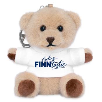 Finnland - Feeling FINNtastic - Finland - finnisch - Teddy Schlüsselanhänger - Weiß - Vorne