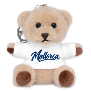 Mallorca - Spanien - Spain - Espana - Insel - Teddy Schlüsselanhänger - Weiß - Vorne