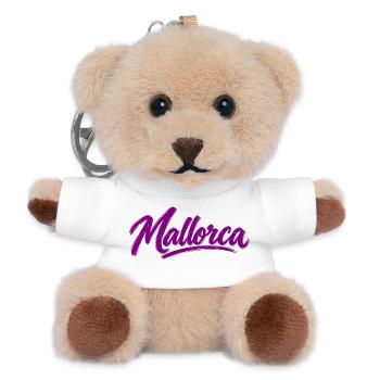 Mallorca - Spanien - Spain - Espana - Insel - Teddy Schlüsselanhänger - Weiß - Vorne