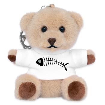 fish - Teddy Keyring - white - Front