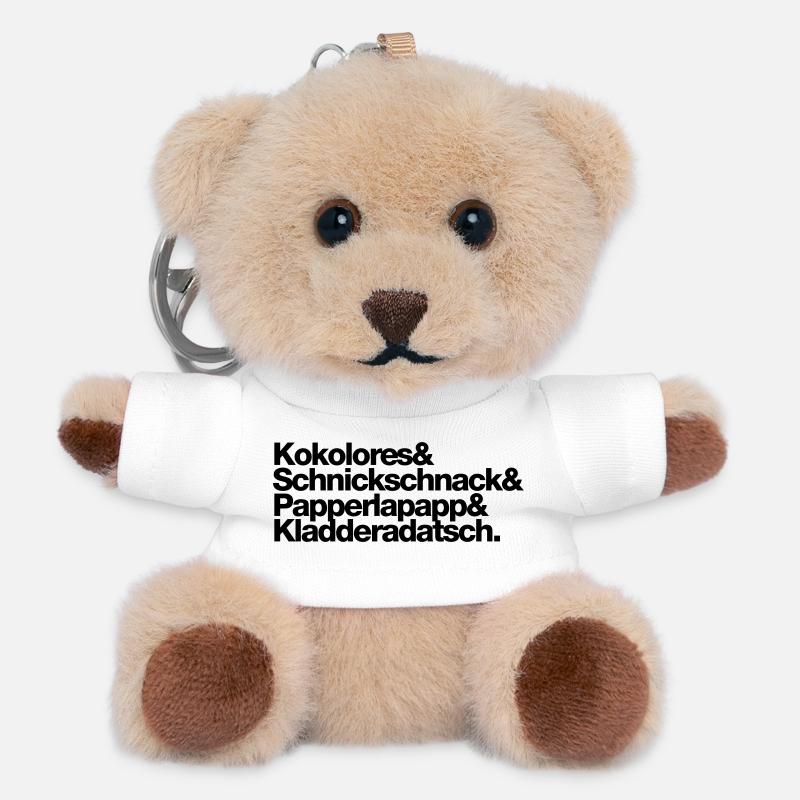 Kokolores Schnickschnack Papperlapapp - Teddy Schlüsselanhänger - Weiß