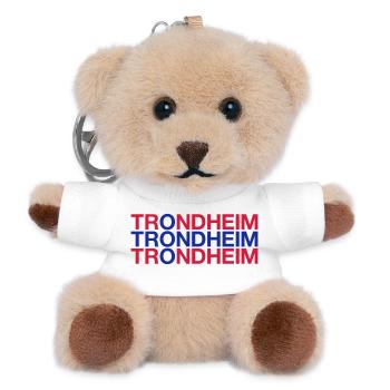 TRONDHEIM Norway Norwegen Norge Norwegische Flagge - Teddy Schlüsselanhänger - Weiß - Vorne