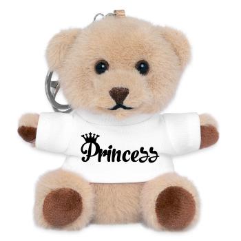 Princess - Teddy Keyring - white - Front