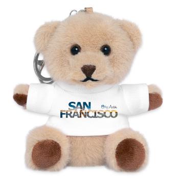 San Francisco Bay Area - Geschenk - Teddy Schlüsselanhänger - Weiß - Vorne