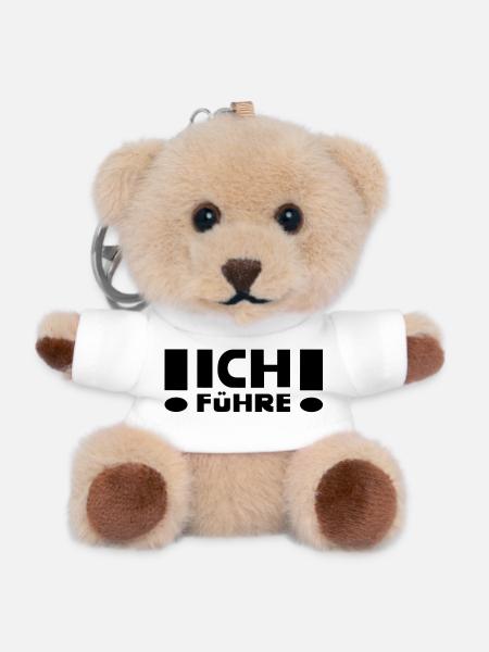ICH führe - Teddy Schlüsselanhänger - Weiß