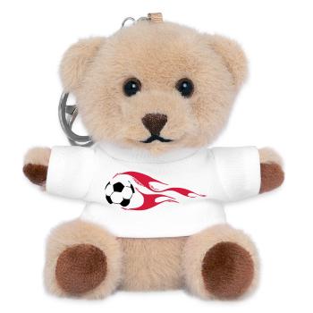 Fußball - Teddy Schlüsselanhänger - Weiß - Vorne
