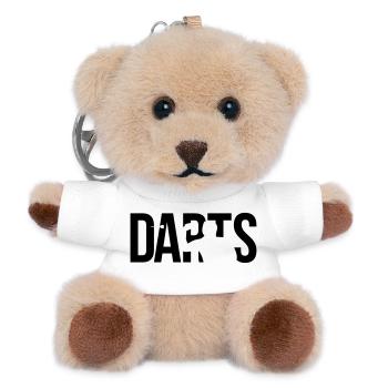 darts - Teddy Keyring - white - Front