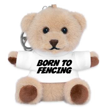 Born to Fencing - Teddy Schlüsselanhänger - Weiß - Vorne