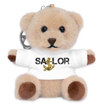 Sailor Anker schwarz - Teddy Schlüsselanhänger - Weiß - Vorne