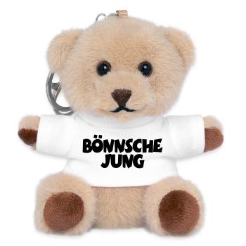 Bönnsche Jung - Unser Mann aus Bonn am Rhein - Teddy Schlüsselanhänger - Weiß - Vorne