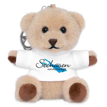 Seehasen vom Bodensee unterwegs - Teddy Schlüsselanhänger - Weiß - Vorne