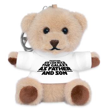 Together we can rule the galaxy as father and son - Teddy Schlüsselanhänger - Weiß - Vorne
