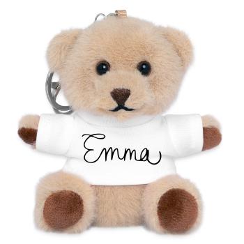 Emma - Teddy Keyring - white - Front