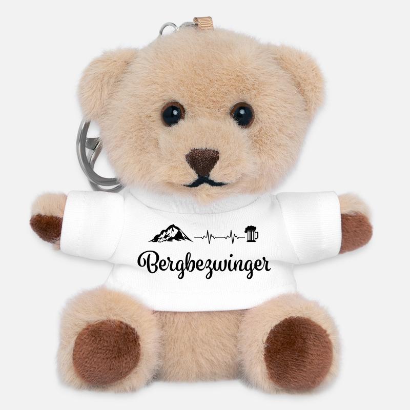 Bergbezwinger - Teddy Schlüsselanhänger - Weiß