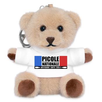 Picole nationale - Porte-clés ourson - blanc - Devant