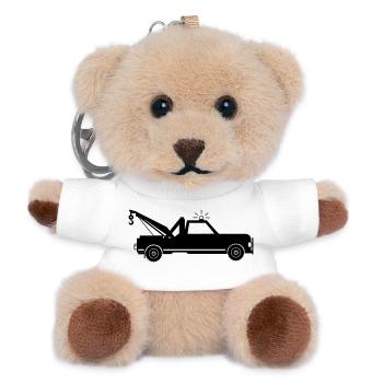 Tow truck - Teddy Keyring - white - Front