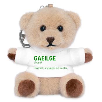 Langue irlandaise Irlande Irlande Irisch - Porte-clés ourson - blanc - Devant