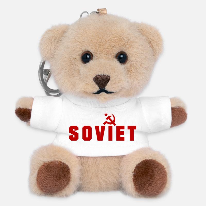 Soviet - Russia - Teddy Keyring - white