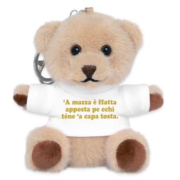 T-Shirt Neapel Neapolitanisches Sprichwort T-Shirt - Teddy Schlüsselanhänger - Weiß - Vorne