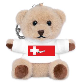 SWITZERLAND CLAIM - Teddy Keyring - white - Front