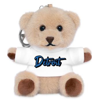 Detroit Script Blue - Porte-clés ourson - blanc - Devant