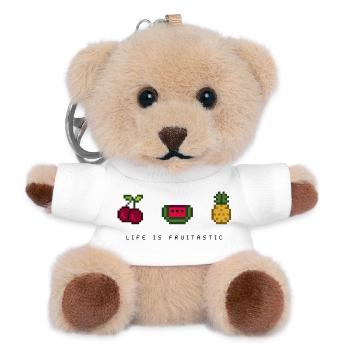 life is fruitastic - Teddy Schlüsselanhänger - Weiß - Vorne
