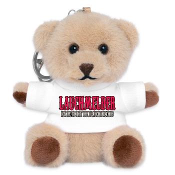 lauchmelder lauch shirt - Teddy Schlüsselanhänger - Weiß - Vorne