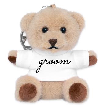 Groom Cool Matching Couple Wedding Party Mariage - Porte-clés ourson - blanc - Devant