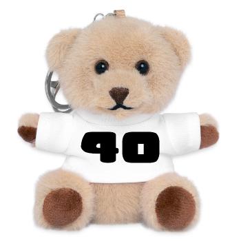 ANNIVERSARY. HAPPY BIRTHDAY. HAPPY BIRTHDAY. - Teddy Keyring - white - Front
