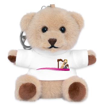 Harpist on Wave | Musician on wave - Teddy Keyring - white - Front