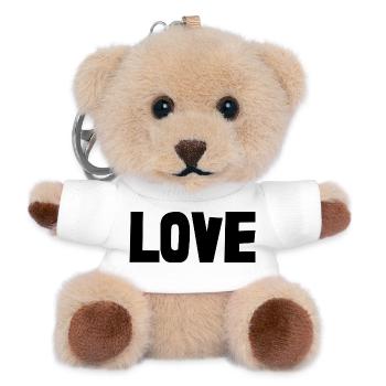 VALENTINSTAG. Junggesellinnenabschied. ICH LIEBE DICH. ICH LIEBE DICH. LIEBE - Teddy Schlüsselanhänger - Weiß - Vorne