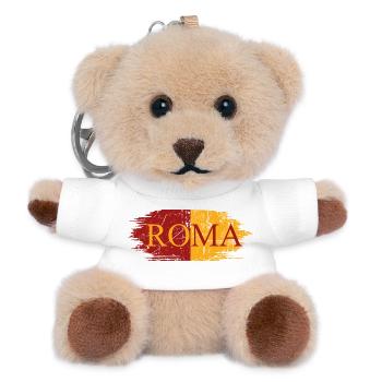 Roma Rom Römer Fußball - Teddy Schlüsselanhänger - Weiß - Vorne