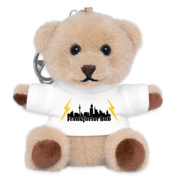 Frankfurter Bub ffm skyline - Teddy Schlüsselanhänger - Weiß - Vorne