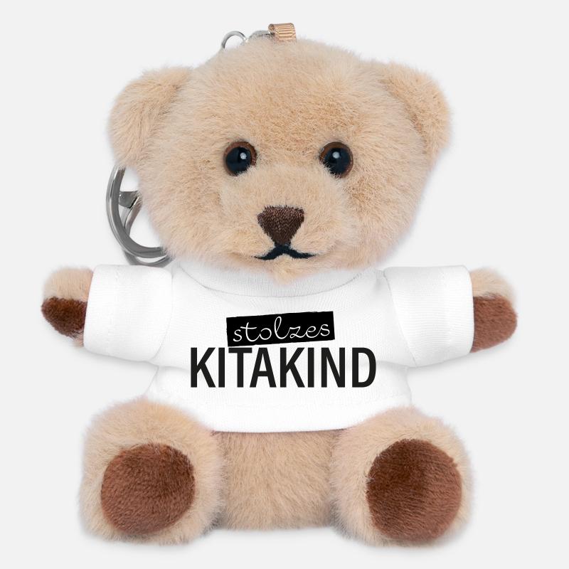 Fier Kitakind Maternelle Kita - Porte-clés ourson - blanc
