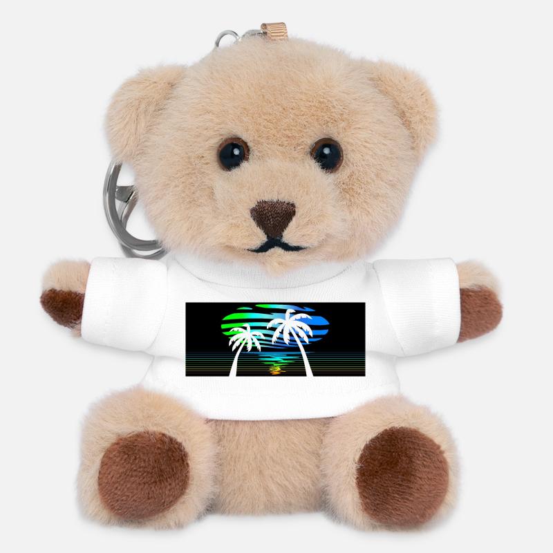 heatwave - Teddy Keyring - white